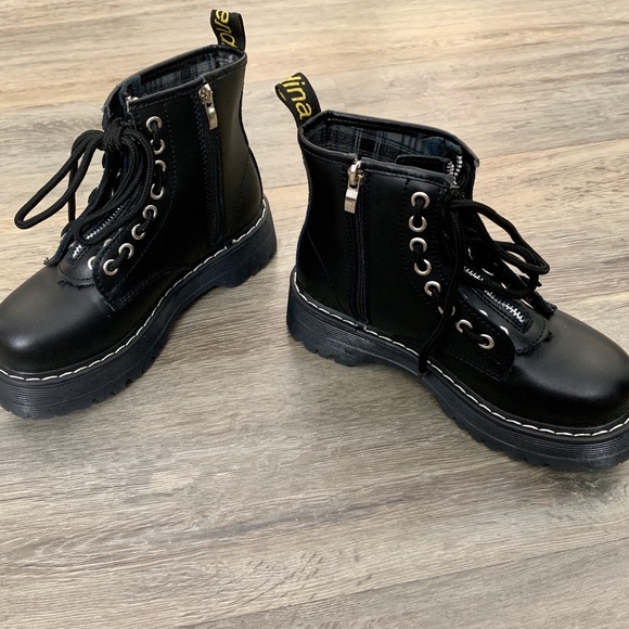 Other - Children’s Black Leather Biker Boots